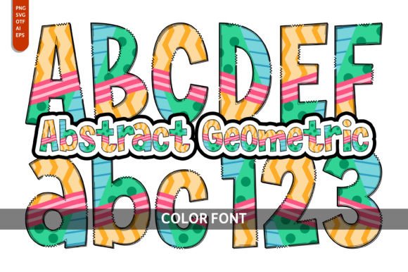 Abstract Geometric: A Playful Font for Small Business Branding