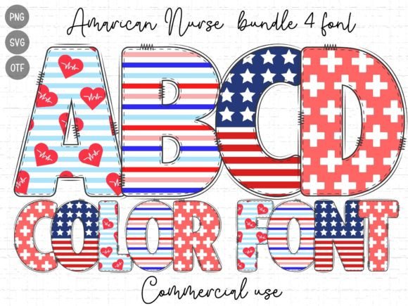 American Nurse: A Playful Color Font for Standout Marketing Graphics