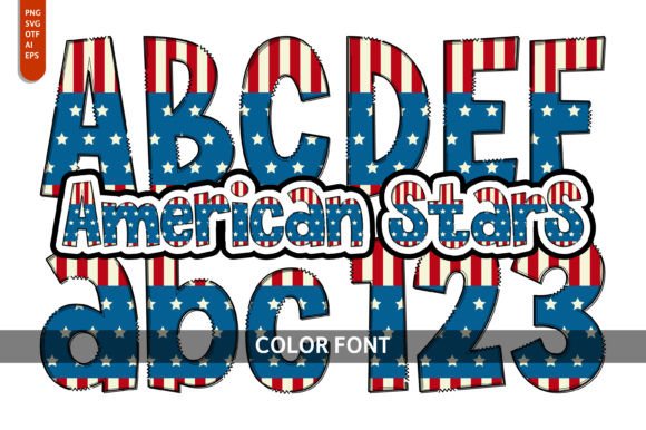 American Stars: A Whimsical Font for Branding That Pops