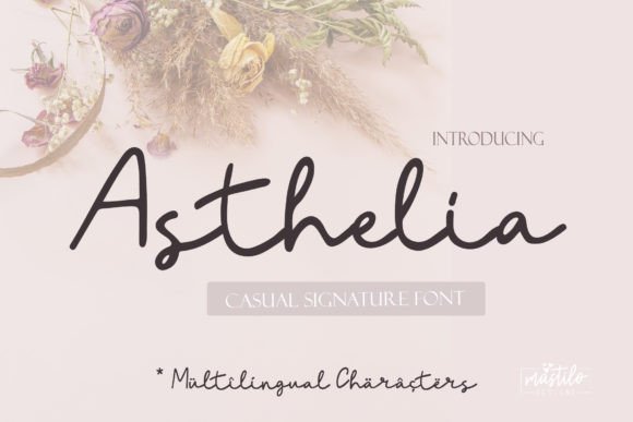Asthelia: A Handwritten Font for Creative Campaigns