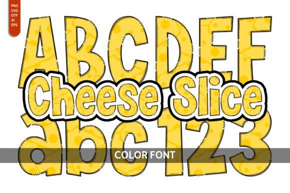Cheese Slice Font: A Playful Color Typeface for Creative Brands