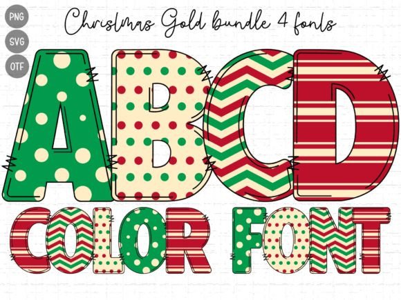 Christmas Gold Font: A Festive Typeface for Handmade Sellers and Crafters