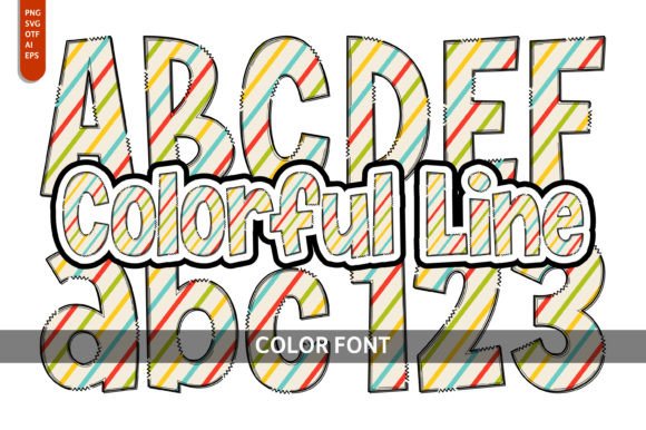 Colorful Line Font: A Whimsical Typeface with Real Branding Impact