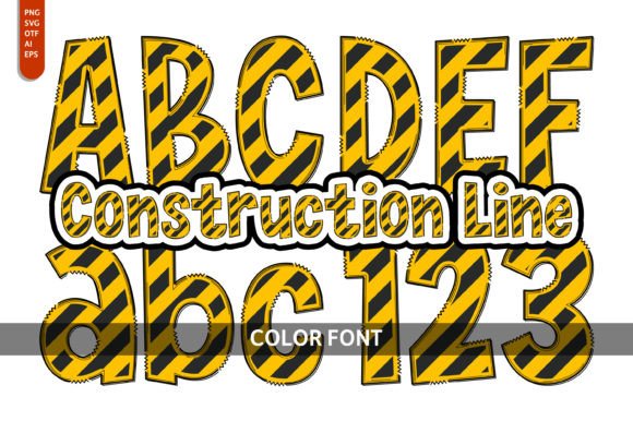 Construction Line: A Playful Font That Elevates Small Business Branding