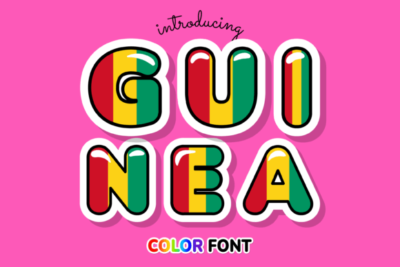 Guinea Font Review: A Bold Color Typeface for Creative Branding