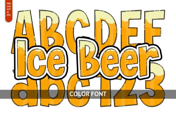 Ice Beer Font Review: A Playful Color Typeface for Campaigns