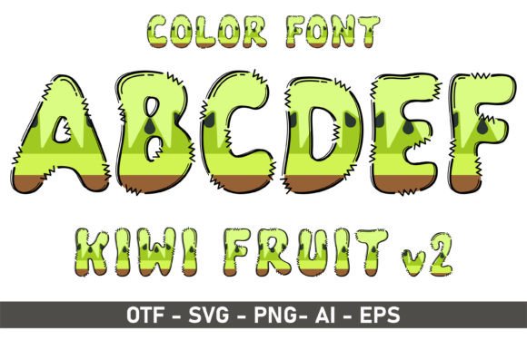 Kiwi V2 Color Font for Web Design and Digital Branding