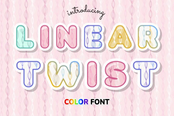 Linear Twist Color Font Brings Playful Energy to Branding Projects