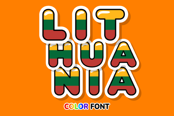Lithuania Font Review: A Colorful Flag-Inspired Typeface for Branding
