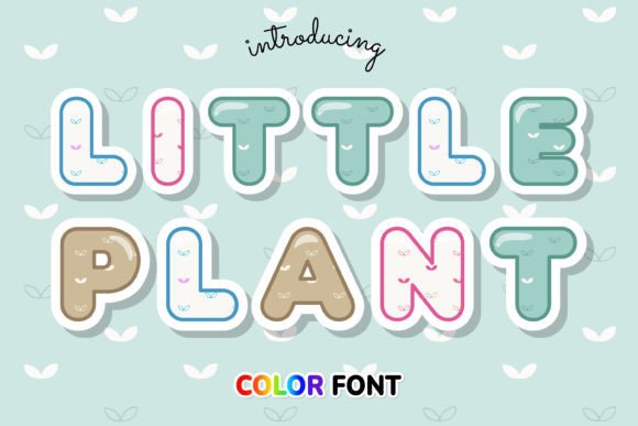 Little Plant: A Leaf-Patterned Font with Editorial Charm