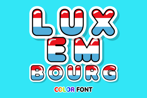 Luxembourg Color Font Brings Flag-Inspired Charm to Handmade Products
