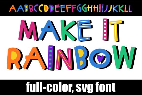 Make It Rainbow: A Color Font for Editorial Design