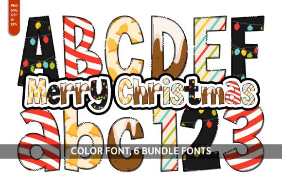 Merry Christmas Bundle: A Whimsical Color Font for Brand Designers