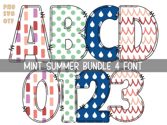 Mint Summer Font: Cute & Colorful