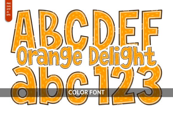 Orange Delight: A Playful Font for Editorial Design Projects