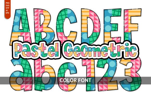 Pastel Geometric: A Playful Font for Small Business Branding
