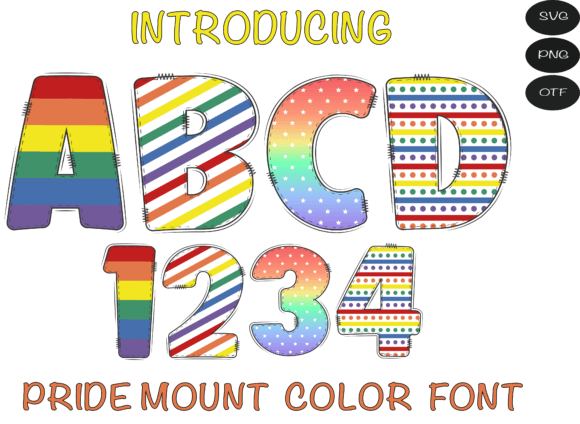 Pride Mount: A Color Font That Elevates Small Business Branding
