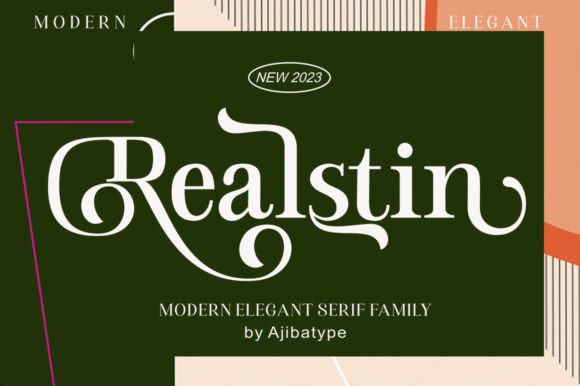Realstin Serif Font for Handmade Products and Printables