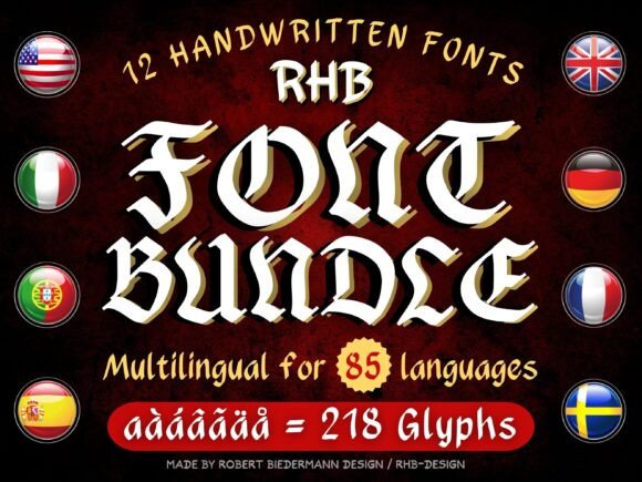 RHB Handwritten Bundle: A Font for Creative Web Projects