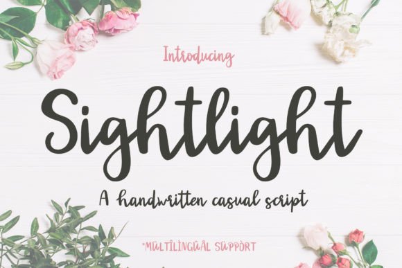 Sightlight: A Versatile Script Font