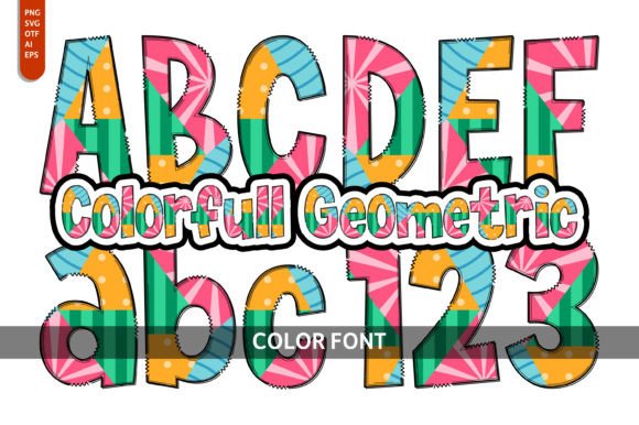 Testing Colorfull Geometric Font in a Live Web Design Project